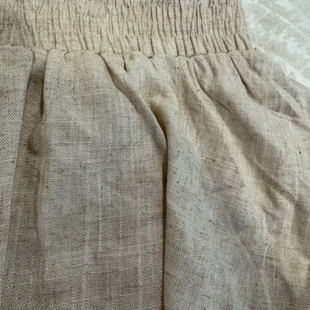 Princess Polly Beige Greta Linen Tierd Blend Mini Skirt - Picture 7 of 7